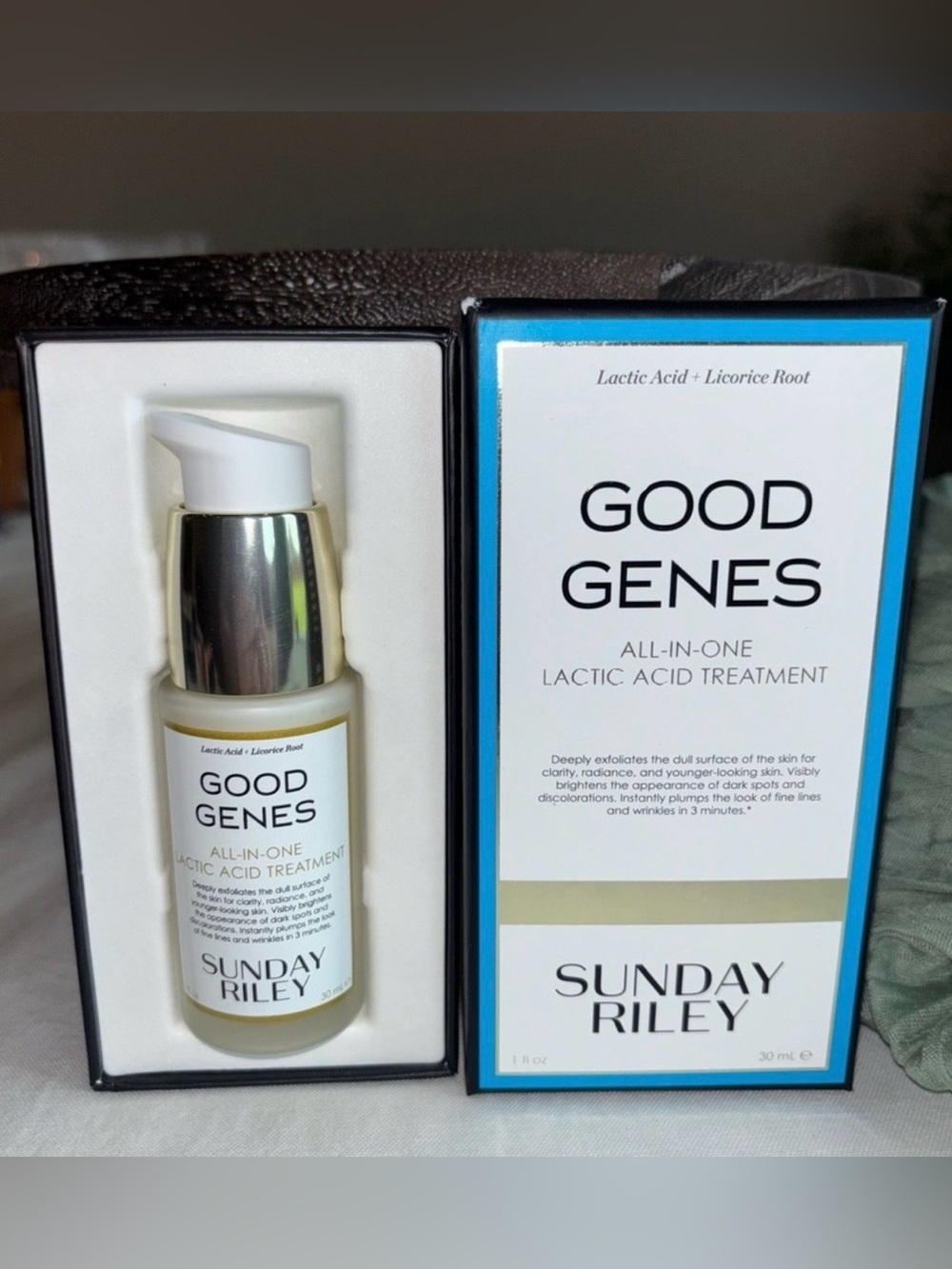 NEW Sunday Riley Good Genes Lactic Acid Treatment Brightening Exfoliating Serum